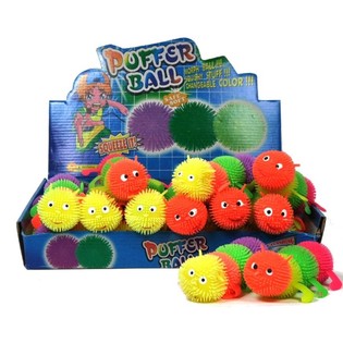 PELOTA PUFFER EN FORMA DE ORUGA (12 uds.)