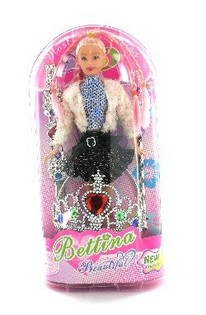 MUÑECA CON CORONA Y PULSERA (2 uds.)