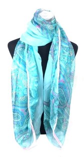 Bufanda Estilo Ibiza Turquesa (1 ud)