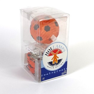 HOLLAMPS - Guirnalda de Luces con Balones de Fútbol Naranja