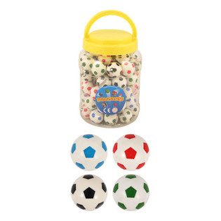 Pelotas Saltarinas de Fútbol Ø3,3 cm en Bote (72 uds.)