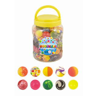 Pelotas Saltarinas Mix Design Ø3,5 cm en Bote (72 uds)