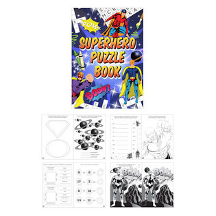 LIBRO DE PUZZLES SUPERHÉROES (48 uds)