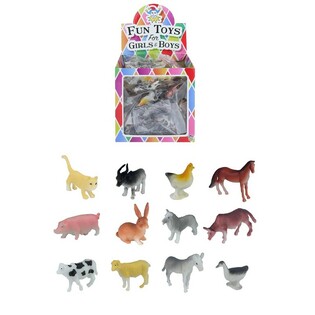 Juguetes de Tómbola Animales de Granja en Expositor (84 uds.)