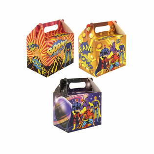 CAJA MENÚ – SUPERHÉROE – 14 x 9,5 x 18 cm (24 uds.)